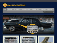 Tablet Screenshot of bearblockmotors.com